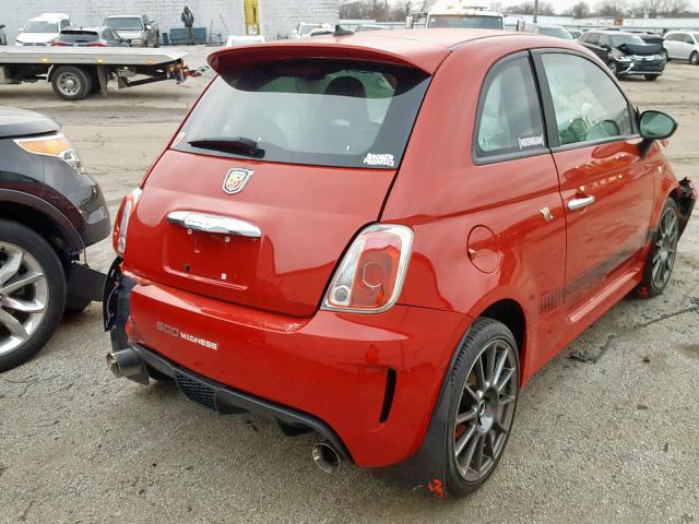 3C3CFFFH4DT553520 - 2013 FIAT 500 ABARTH RED photo 4