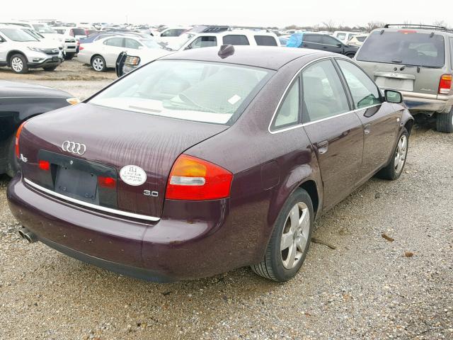 WAUJT64BX4N065731 - 2004 AUDI A6 3 PURPLE photo 4