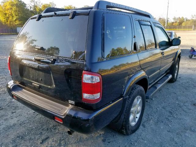 JN8DR09Y22W717715 - 2002 NISSAN PATHFINDER BLACK photo 4