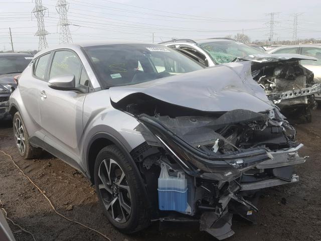 JTNKHMBX0K1012449 - 2019 TOYOTA C-HR XLE SILVER photo 1