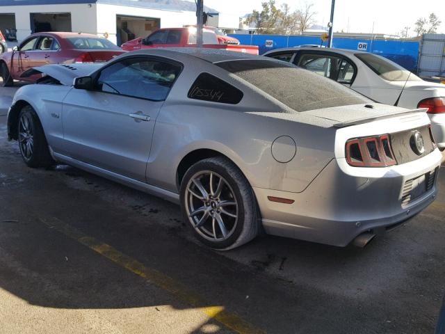 1ZVBP8CFXD5264304 - 2013 FORD MUSTANG GT SILVER photo 3