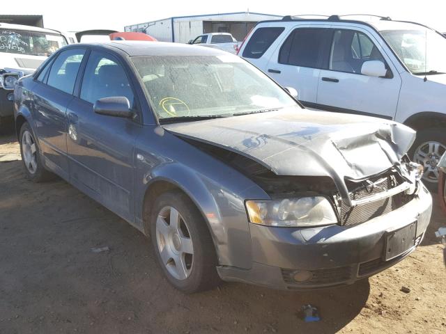 WAULC68E94A013267 - 2004 AUDI A4 1.8T QU GRAY photo 1