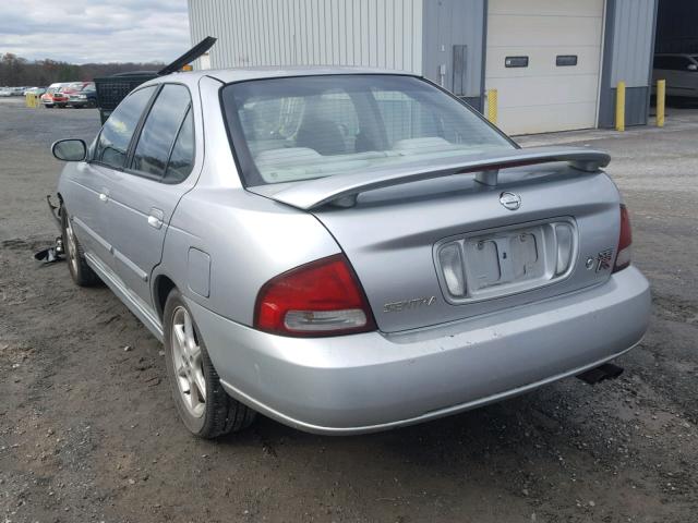 3N1AB51D13L716817 - 2003 NISSAN SENTRA SE- SILVER photo 3