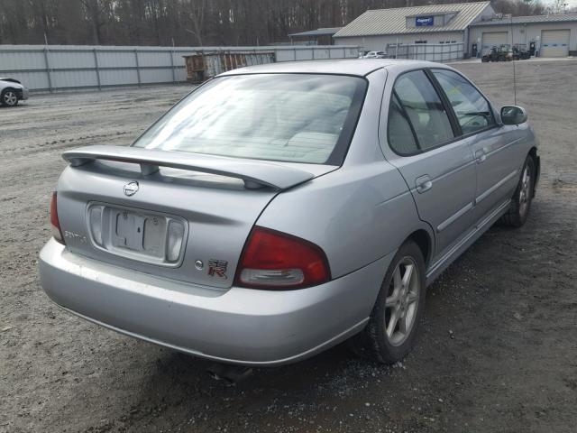 3N1AB51D13L716817 - 2003 NISSAN SENTRA SE- SILVER photo 4