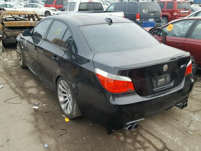 WBSNB93587CX07294 - 2007 BMW M5 BLACK photo 3