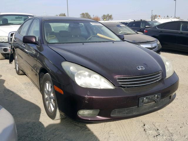 JTHBF30G025033249 - 2002 LEXUS ES 300 PURPLE photo 1