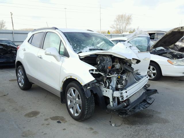 KL4CJGSB6EB716800 - 2014 BUICK ENCORE WHITE photo 1