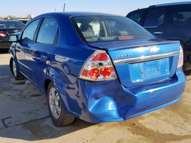 KL1TD5DE7BB132577 - 2011 CHEVROLET AVEO LS BLUE photo 3