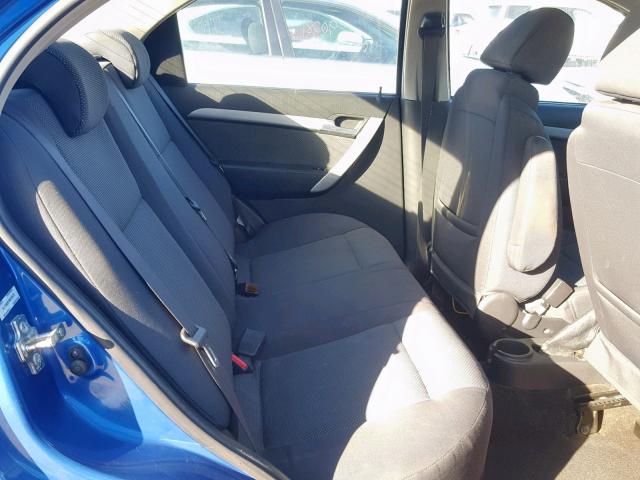 KL1TD5DE7BB132577 - 2011 CHEVROLET AVEO LS BLUE photo 6