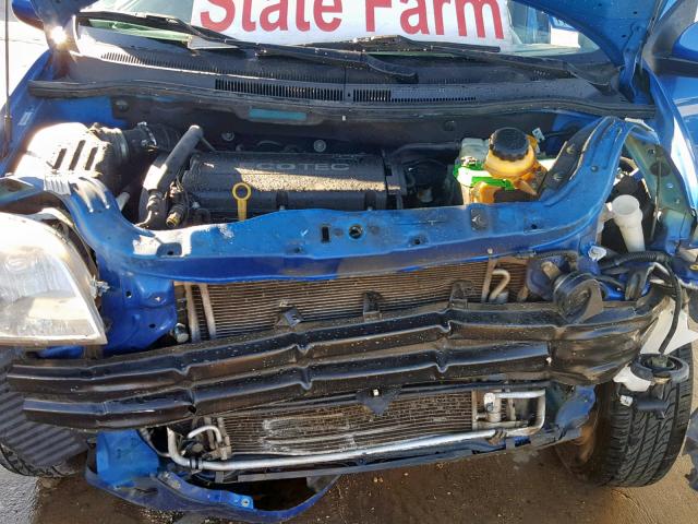 KL1TD5DE7BB132577 - 2011 CHEVROLET AVEO LS BLUE photo 7