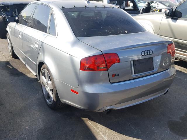 WAUBF78E97A018000 - 2007 AUDI A4 S-LINE SILVER photo 3