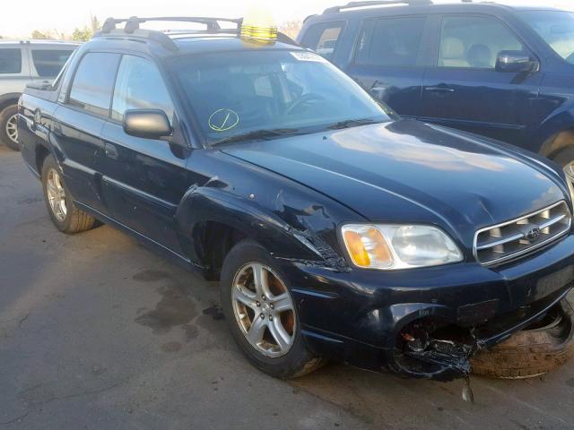 4S4BT62C566105838 - 2006 SUBARU BAJA SPORT BLACK photo 1