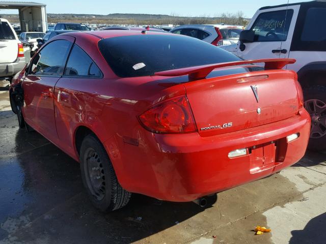 1G2AS18H697102572 - 2009 PONTIAC G5 RED photo 3