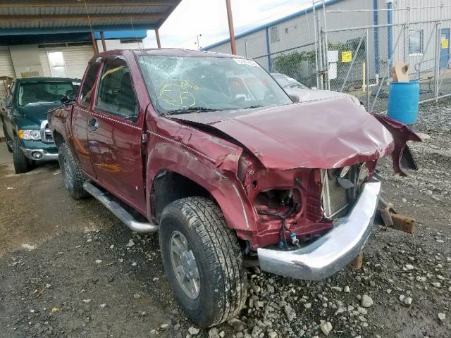 1GCDT19E378251488 - 2007 CHEVROLET COLORADO MAROON photo 1