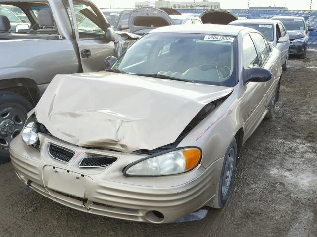 1G2NE52F82C129700 - 2002 PONTIAC GRAND AM S GOLD photo 2