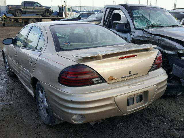 1G2NE52F82C129700 - 2002 PONTIAC GRAND AM S GOLD photo 3