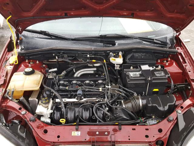 1FAFP34N37W355691 - 2007 FORD FOCUS ZX4 BURGUNDY photo 7