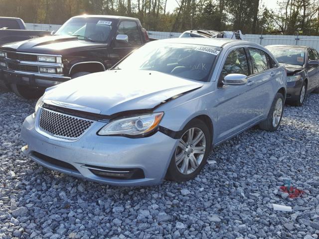 1C3CCBBB2DN545757 - 2013 CHRYSLER 200 TOURIN BLUE photo 2