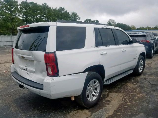 1GNSCBKC1FR120419 - 2015 CHEVROLET TAHOE C150 WHITE photo 4