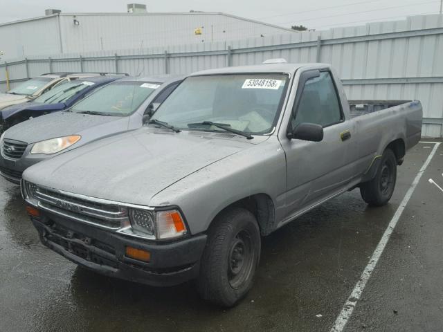 4TARN81P2PZ141883 - 1993 TOYOTA PICKUP 1/2 GRAY photo 2