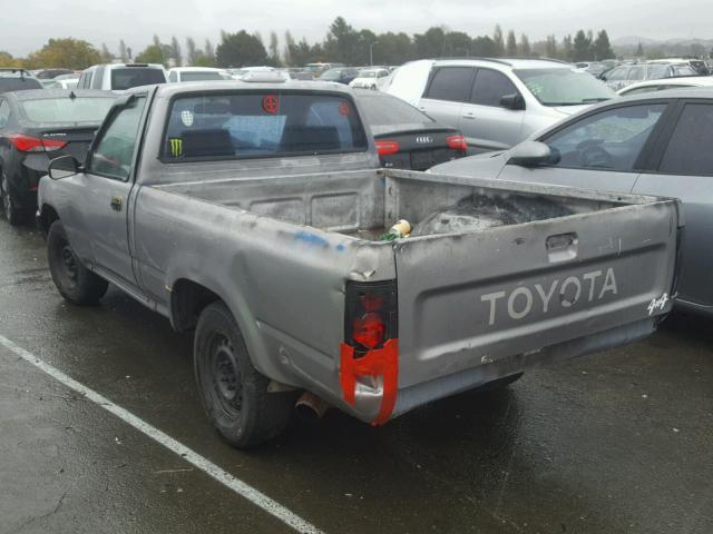 4TARN81P2PZ141883 - 1993 TOYOTA PICKUP 1/2 GRAY photo 3