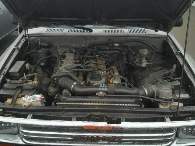 4TARN81P2PZ141883 - 1993 TOYOTA PICKUP 1/2 GRAY photo 7