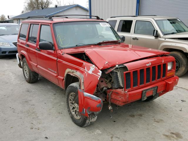 1J4FJ78SXWL194186 - 1998 JEEP CHEROKEE L RED photo 1