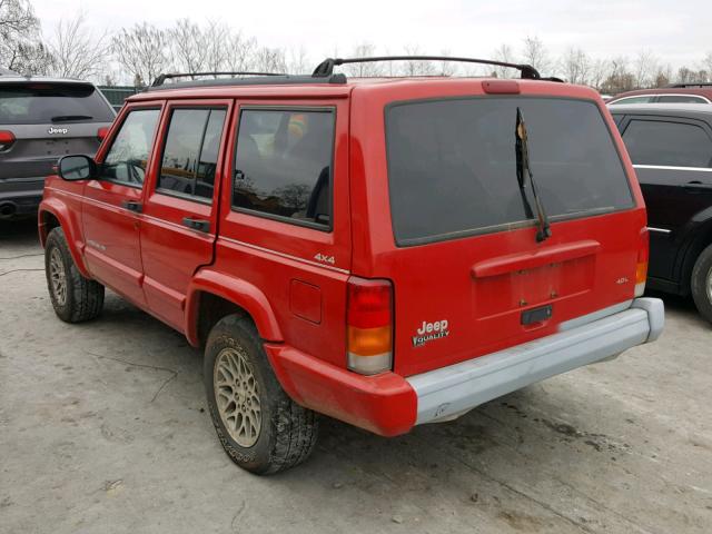 1J4FJ78SXWL194186 - 1998 JEEP CHEROKEE L RED photo 3