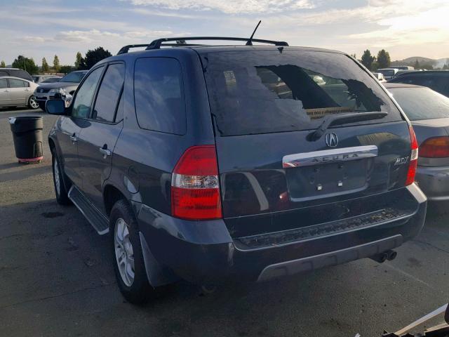 2HNYD18863H530376 - 2003 ACURA MDX TOURIN GRAY photo 3