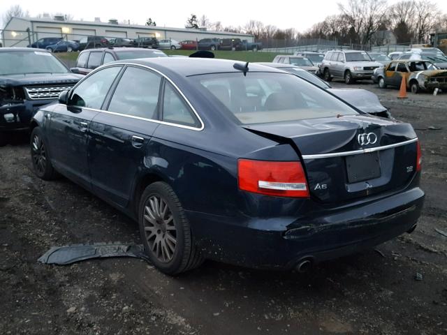 WAUDH74F36N194338 - 2006 AUDI A6 3.2 QUA BLUE photo 3