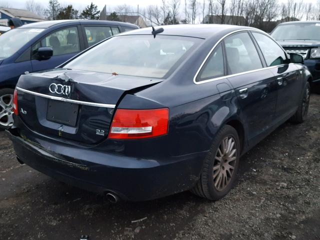 WAUDH74F36N194338 - 2006 AUDI A6 3.2 QUA BLUE photo 4