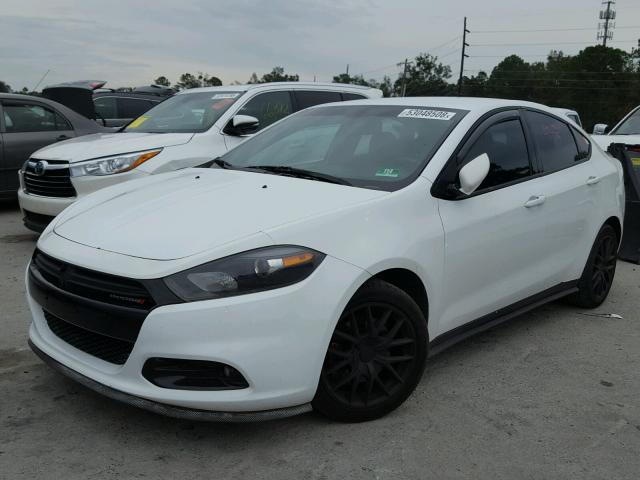 1C3CDFBA8DD106922 - 2013 DODGE DART SXT WHITE photo 2