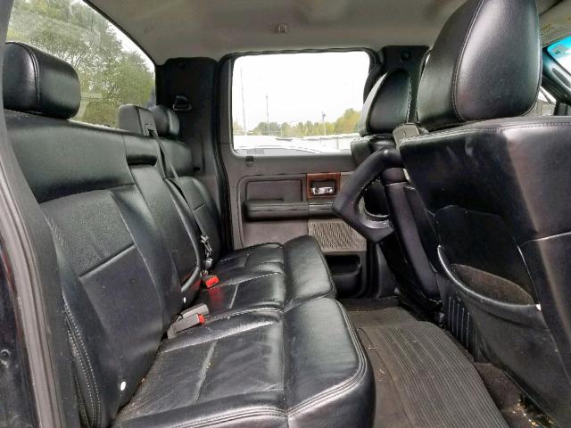 1FTPW14554FA34737 - 2004 FORD F150 SUPER BLACK photo 6