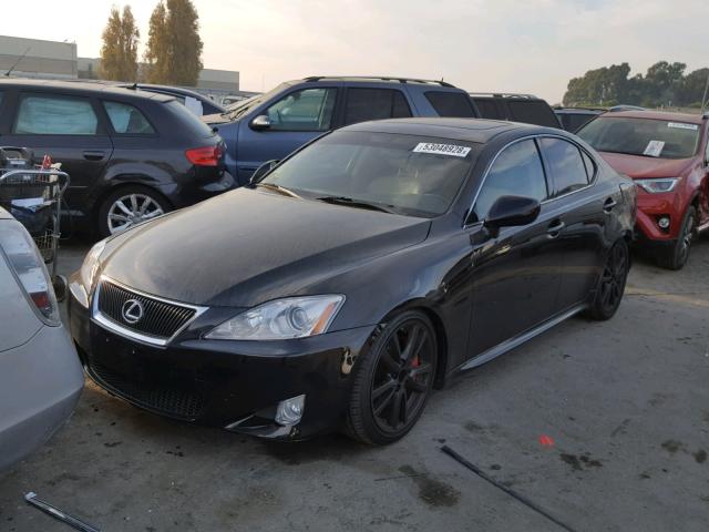 JTHBE262672009748 - 2007 LEXUS IS 350 BLACK photo 2