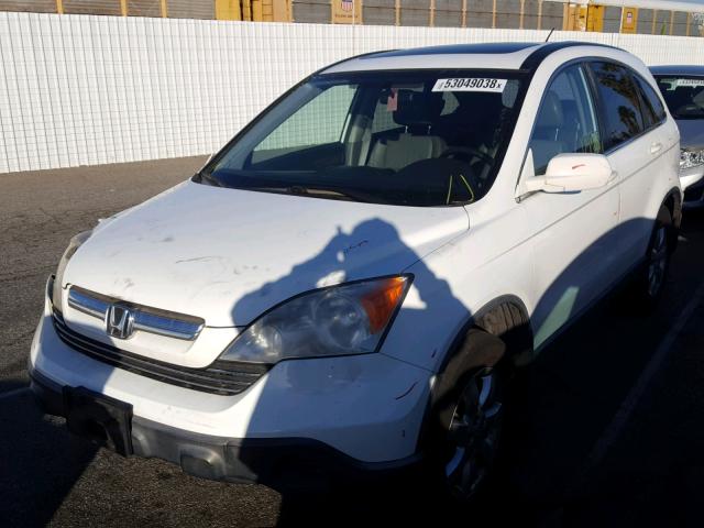 JHLRE387X7C023292 - 2007 HONDA CR-V EXL WHITE photo 2