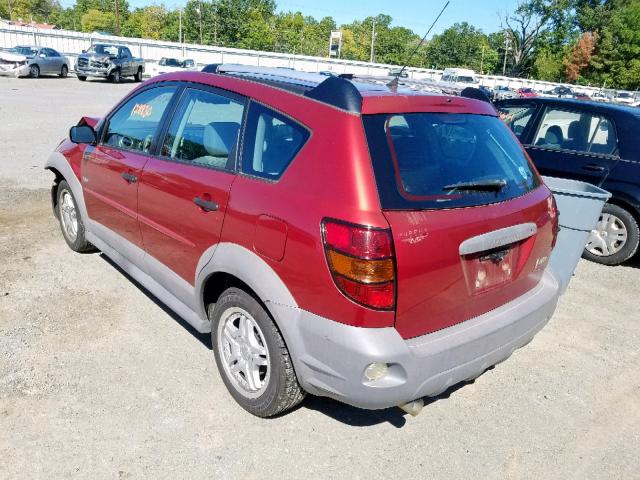 5Y2SL65837Z406586 - 2007 PONTIAC VIBE RED photo 3