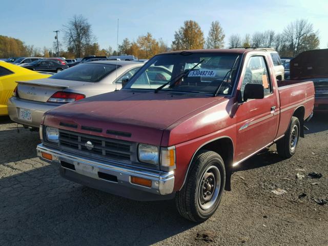 1N6SD11S3LC404252 - 1990 NISSAN D21 SHORT MAROON photo 2