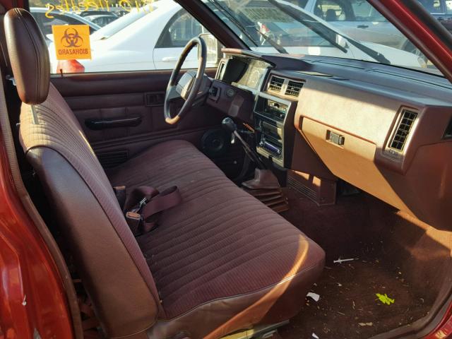 1N6SD11S3LC404252 - 1990 NISSAN D21 SHORT MAROON photo 5