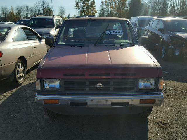 1N6SD11S3LC404252 - 1990 NISSAN D21 SHORT MAROON photo 9