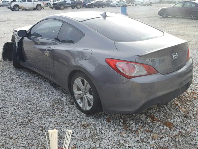 KMHHU6KH5AU039654 - 2010 HYUNDAI GENESIS CO GRAY photo 3