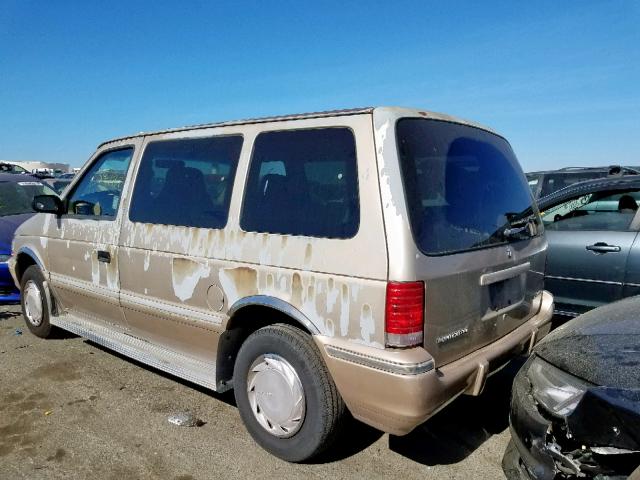 2P4GH2530NR586407 - 1992 PLYMOUTH VOYAGER BEIGE photo 3