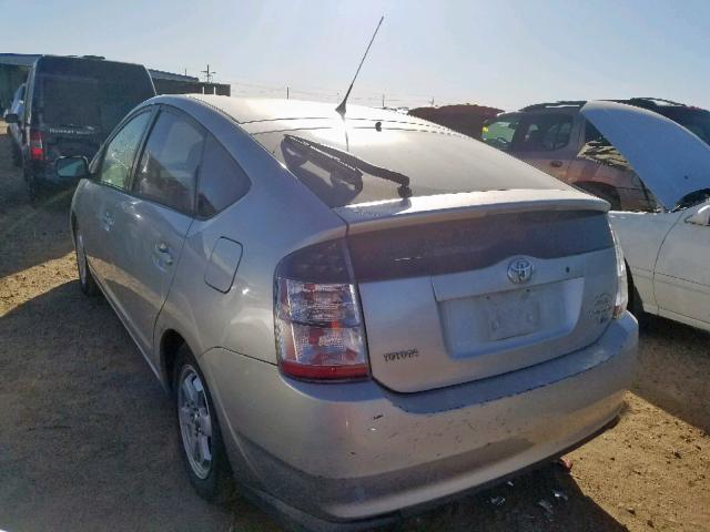 JTDKB20U050120244 - 2005 TOYOTA PRIUS SILVER photo 3