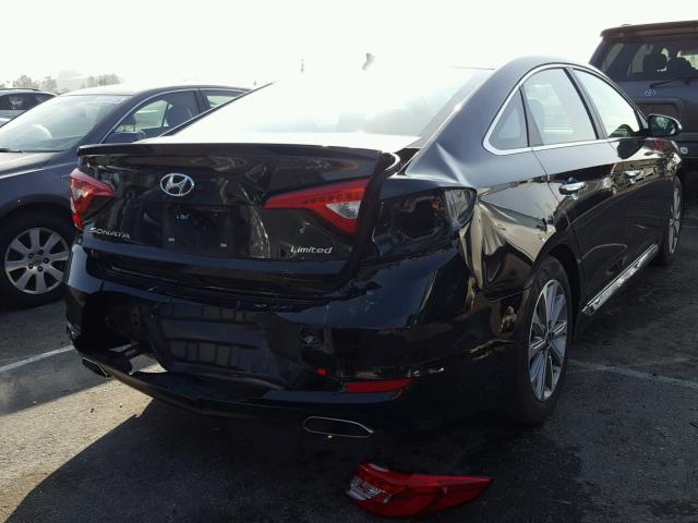 5NPE34AF1HH585869 - 2017 HYUNDAI SONATA SPO BLACK photo 4