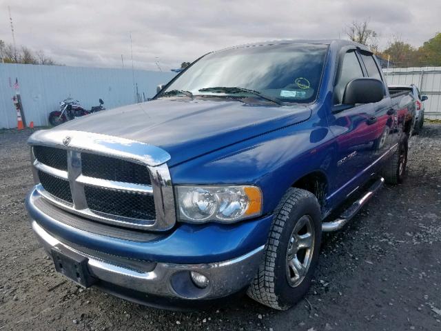 1D7HA18NX3S347775 - 2003 DODGE RAM 1500 S BLUE photo 2