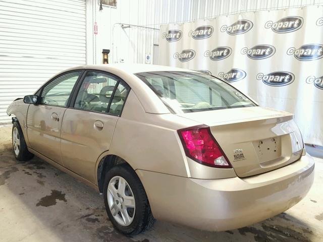 1G8AJ55F77Z152997 - 2007 SATURN ION LEVEL GOLD photo 3