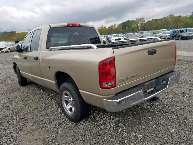 1D7HA18N03S324344 - 2003 DODGE RAM 1500 S BEIGE photo 3