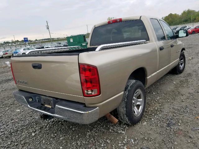 1D7HA18N03S324344 - 2003 DODGE RAM 1500 S BEIGE photo 4