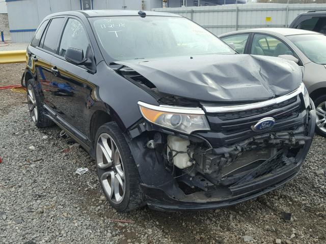 2FMDK3AK2DBB73404 - 2013 FORD EDGE SPORT BLACK photo 1