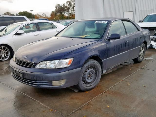 JT8BF22GXV0075887 - 1997 LEXUS ES 300 BLUE photo 2