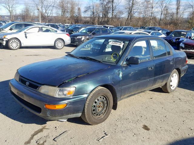 2T1BB02E2VC185693 - 1997 TOYOTA COROLLA DX GREEN photo 2